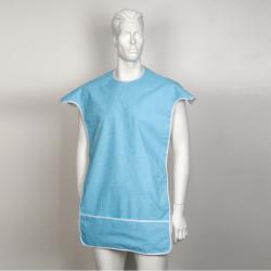 Bavoir avec épaulette - Bleu / Blanc - 100 cm