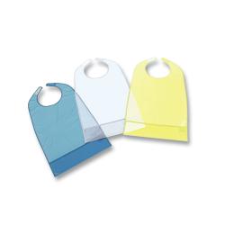 Bavoir en PVC avec poche de collecte - Jaune