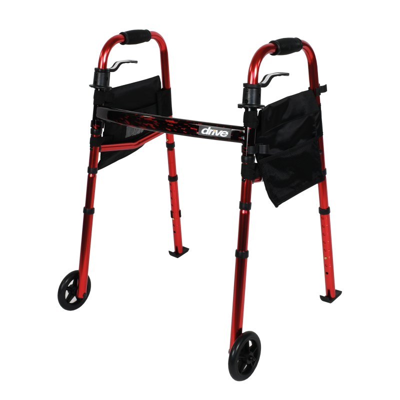 Cadre de marche à roulettes pliant Ready Set Go - 62 cm