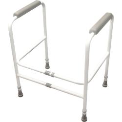 Cadre de toilettes ajustable en hauteur et largeur - 45 cm
