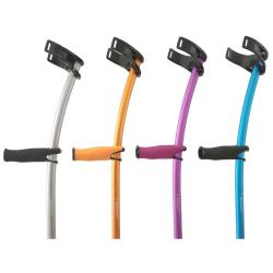 Canne anglaise INDESmed en aluminium - Taille : XL - Pourpre - XL