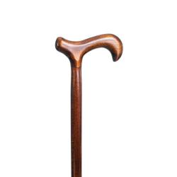 Canne de marche Derby en bois de hêtre - Bois de hêtre / Marron foncé - 96 cm