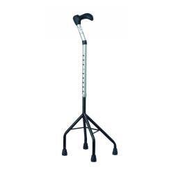 Canne quadripode à col-de-cygne - Noir - 100 kg