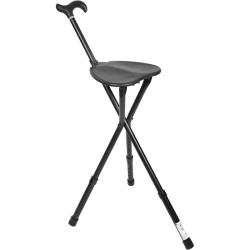 Canne siège à hauteur réglable en aluminium - 20 cm