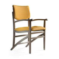 Chaise Bridge Mikado Easy Roll - Wengé noir - 50,2 cm