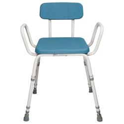 Chaise de cuisine assise haute 4 en 1 - Bleu - 44 cm