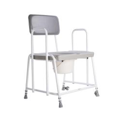 Chaise percée bariatrique à hauteur réglable