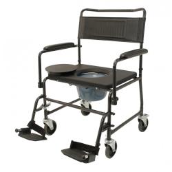 Chaise percée bariatrique à roulettes Robust - Oui - 96 cm