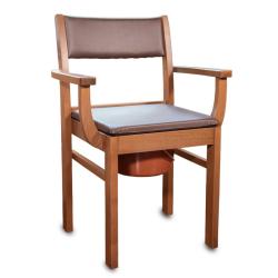 Chaise percée en bois Nordencare - 42 cm