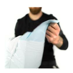 Champs de soins et de protection - bavoir dentaire gaufré 2 plis bleu - Sachet de 250 - Bleu
