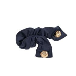 Chouchou pour cheveux attache à une main - LULLABY - Bleu marine