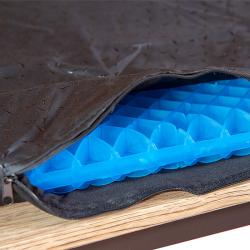 Coussin d'assise gel nid d'abeille