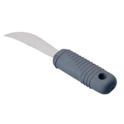 Couteau avec lame arrondie Sure grip - Noir - 20 cm