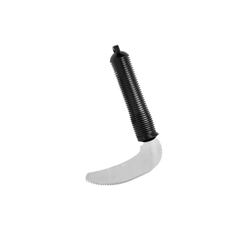 Couteau incurvé à dents ERGOGRIP - Noir - 3,4 cm