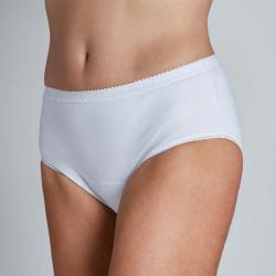 Culotte lavable semi-intraversable à fond absorbant - Taille : 5 - Blanc - 5