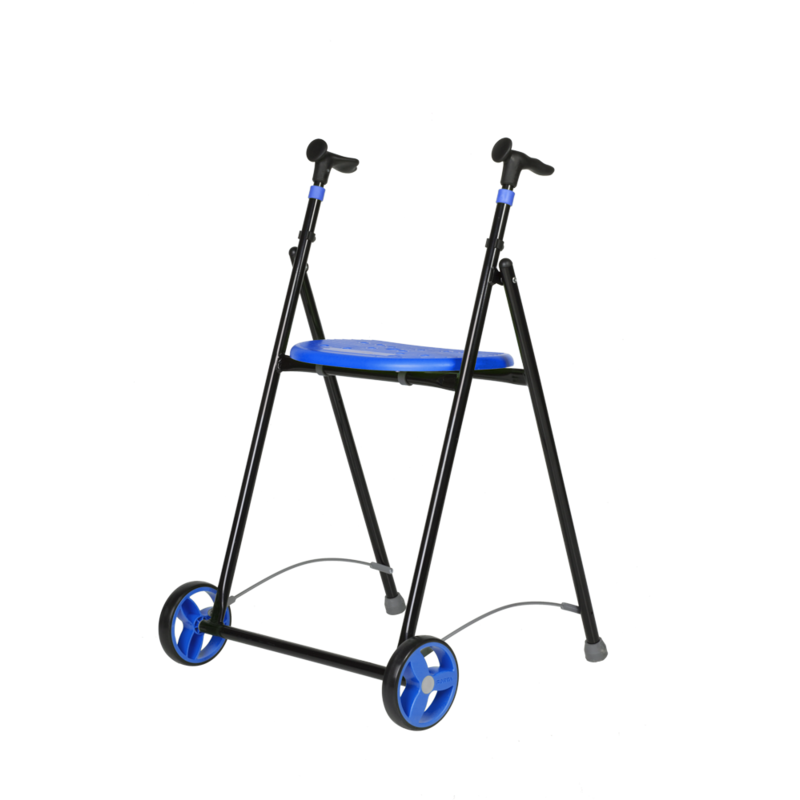 Déambulateur 2 roues AIR On light - Bleu - 56 cm