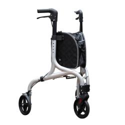 Déambulateur 3 roues en aluminium avec panier - 77 cm