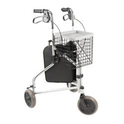Déambulateur 3 roues avec panier Madrid - 60 cm