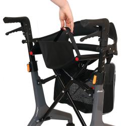 Déambulateur 4 roues ultra léger Aerowalk Carbon - Vert - 68 cm