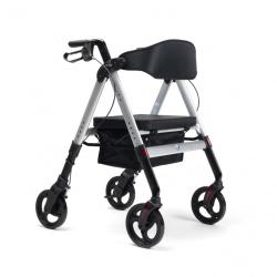 Déambulateur XL bariatrique pliable à 4 roues Hercule - 75 cm