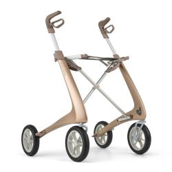 Déambulateur 4 roues ultra léger Carbon Ultralight - ACRE - Or champagne - 67 cm