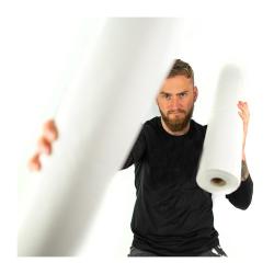 Drap Examen Blanc Lisse - 50 x 38 cm - 150 Formats - 12 rouleaux - Taille : 50 x 38 cm - Blanc - 50 x 38 cm