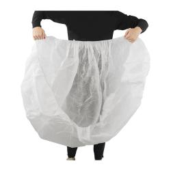 Drap housse de lit usage unique - 90 x 200 cm - lot de 10 - Blanc