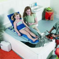 Elévateur de bain pour enfant Surfer Bather - Blanc et bleu - 40 et 45 cm