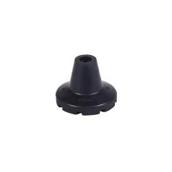 Lot de 2 embouts de canne stabilisateur KMINA - Noir - 6 cm