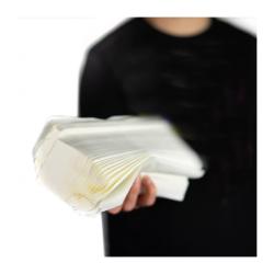 Essuie Main 2 Plis Lisse Blanc - Sachet de 125 formats 22 x 35 cm - Blanc