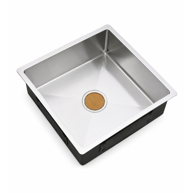Evier PMR inox 1 cuve avec bonde Bergen - 44 cm