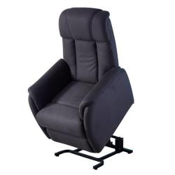 Fauteuil releveur électrique 2 moteurs tissu Alphonse - 90 cm
