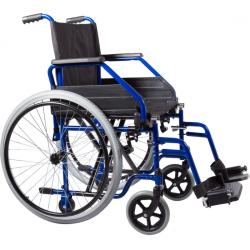 Fauteuil roulant pliable BlueSeat - Bleu / Noir - 89 cm