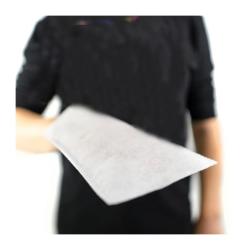 Gant de Toilette Imperméable Uni - 15 x 23 cm - Blanc - Sachet de 50 - Blanc