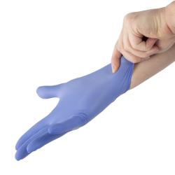 Gants en nitrile bleu jetables - Lot de 100 - Taille : M (7/8) - Bleu - M (7/8)