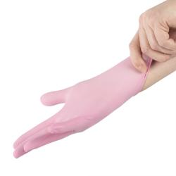 Gants en nitrile rose jetables - Lot de 100 - Taille : M (7/8) - Rose - M (7/8)