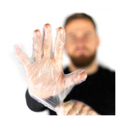 Gants Jetables en Polyéthylène - Transparent - Sachet de 100 - Transparent