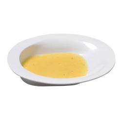 Grande assiette ronde MANOY - Blanc - 3,5 cm
