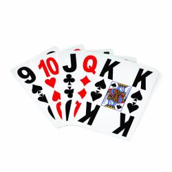 Jeu de cartes gros caractères