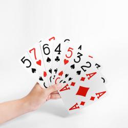 Jeu de cartes géant Taille XL - 13 cm