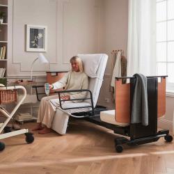 Lit médicalisé rotatif et releveur ORBIT - de minimum 140 à 200 cm max