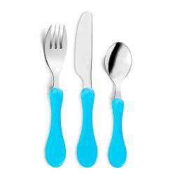 Lot de 3 couverts à manche ergonomique - 17,6 cm