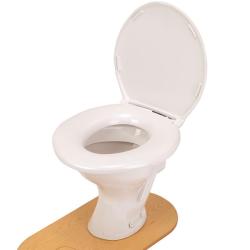 Lunette de WC extra large Big John - Blanc - 48,2 cm