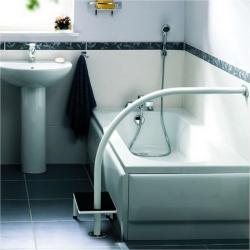 Marchepied et poignée de bain Hydrus Epoxy - Blanc - 250 kg