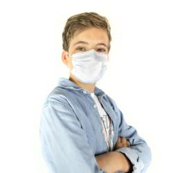 Masque médical 3 plis jetable Type II à élastiques pour enfants (Lot de 50)