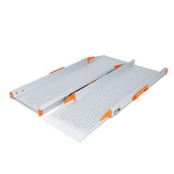 Paire de rampes d'accès extra larges - 97 à 152 cm - Norme ERP - Aluminium - Poids max supporté : - 275 kg