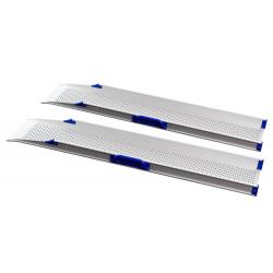Paire de rampes d'accès longueur fixe FEAL - 106 cm - Norme ERP - Aluminium - Poids max supporté : - 400 kg
