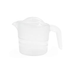 Pichet empilable avec couvercle - Transparent - 21 cm
