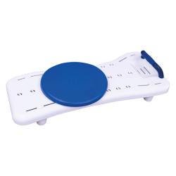 Planche de bain avec disque de transfert 360° - Blanc - 72,5 cm