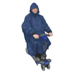Poncho imperméable pour scooter électrique - Bleu - 123 cm